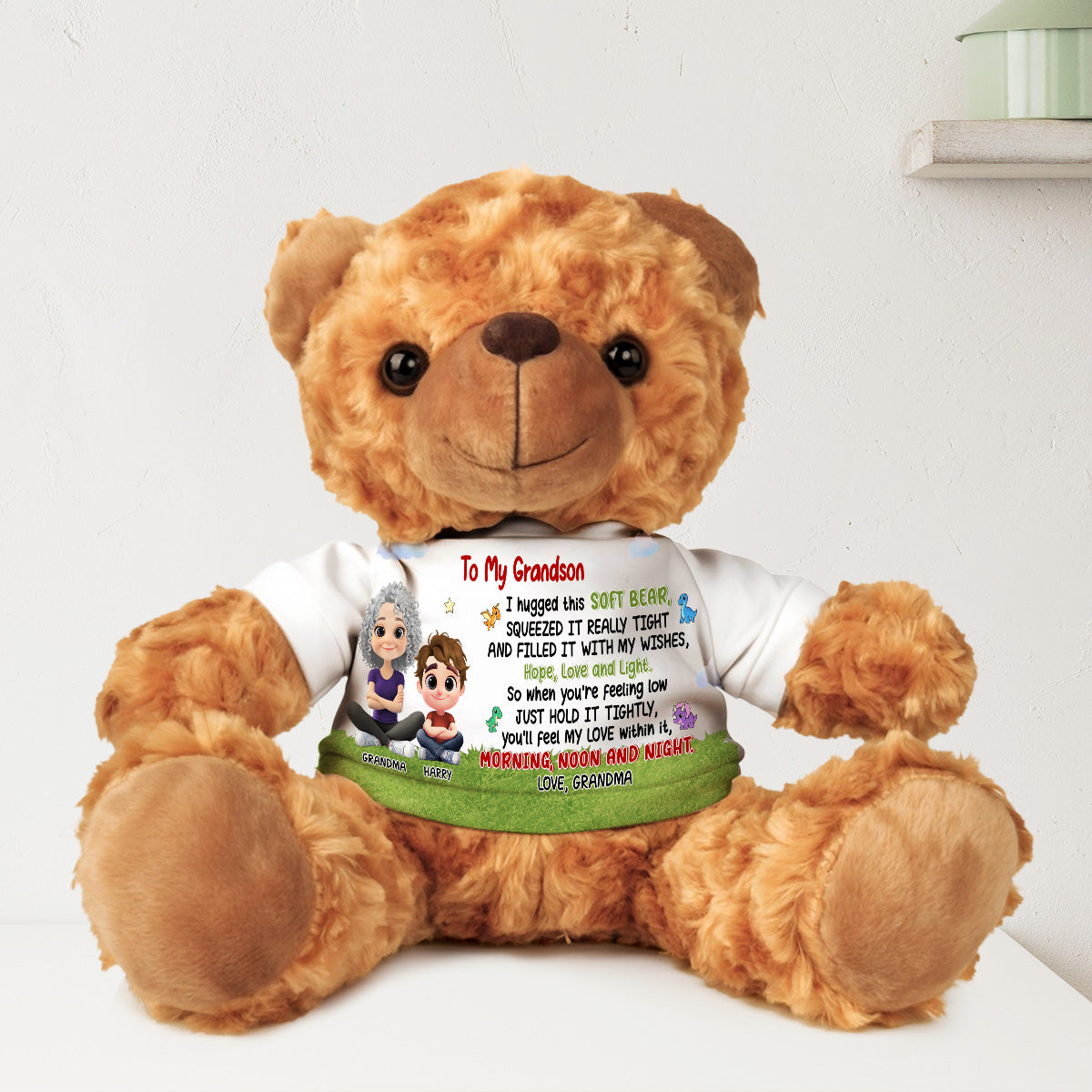 To My Grandchild - Personalized Custom Cuddle Bear