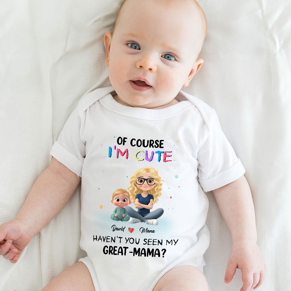 I Am Cute Like My Mommy - Personalized Custom Baby Onesie