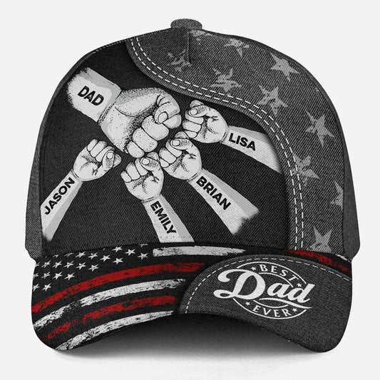 The Power Of Dad Comes From Love - Personalized Custom Classic Cap