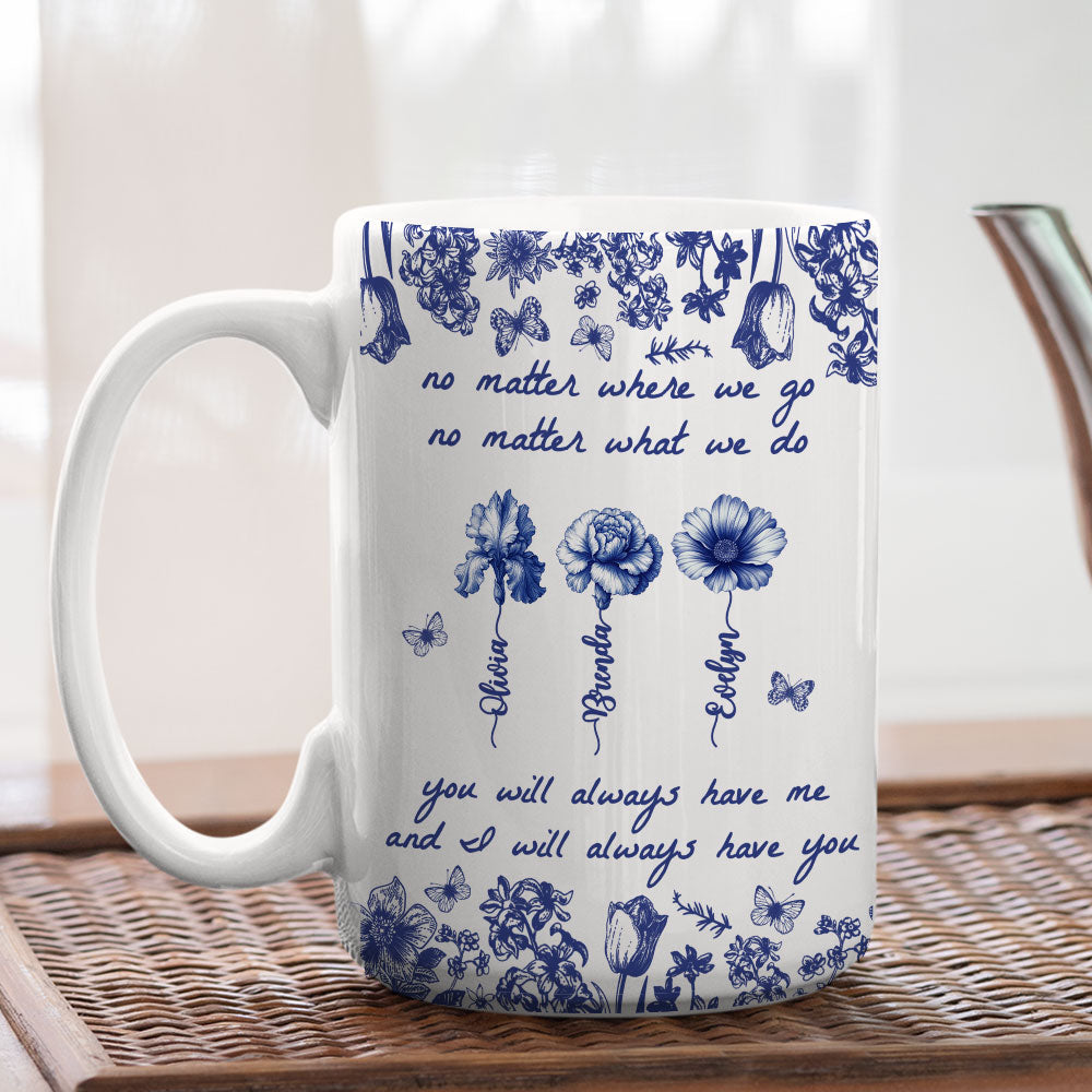 No Matter Where We Go - Personalized Custom Coffee Mug