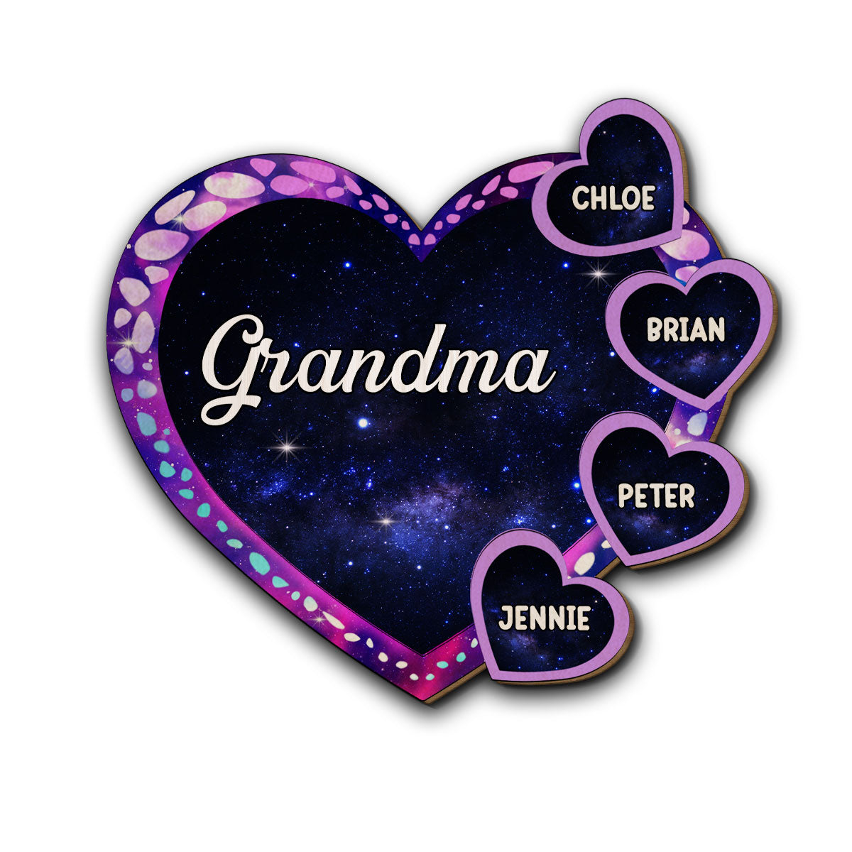 Grandma Belongs To - Personalized Custom Car Visor Clip