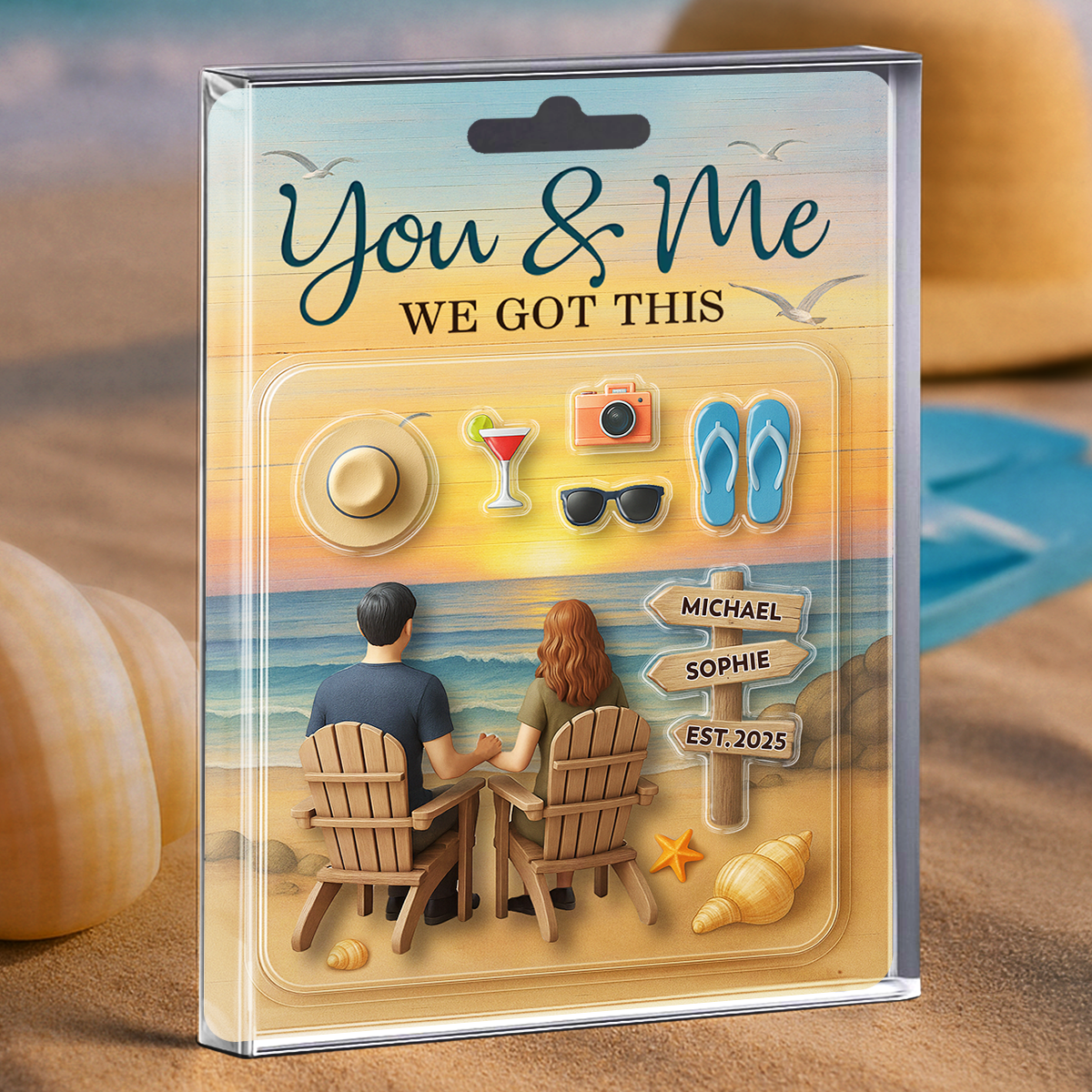 We Built A Life We Loved - Personalized Custom Acrylic Plaque
