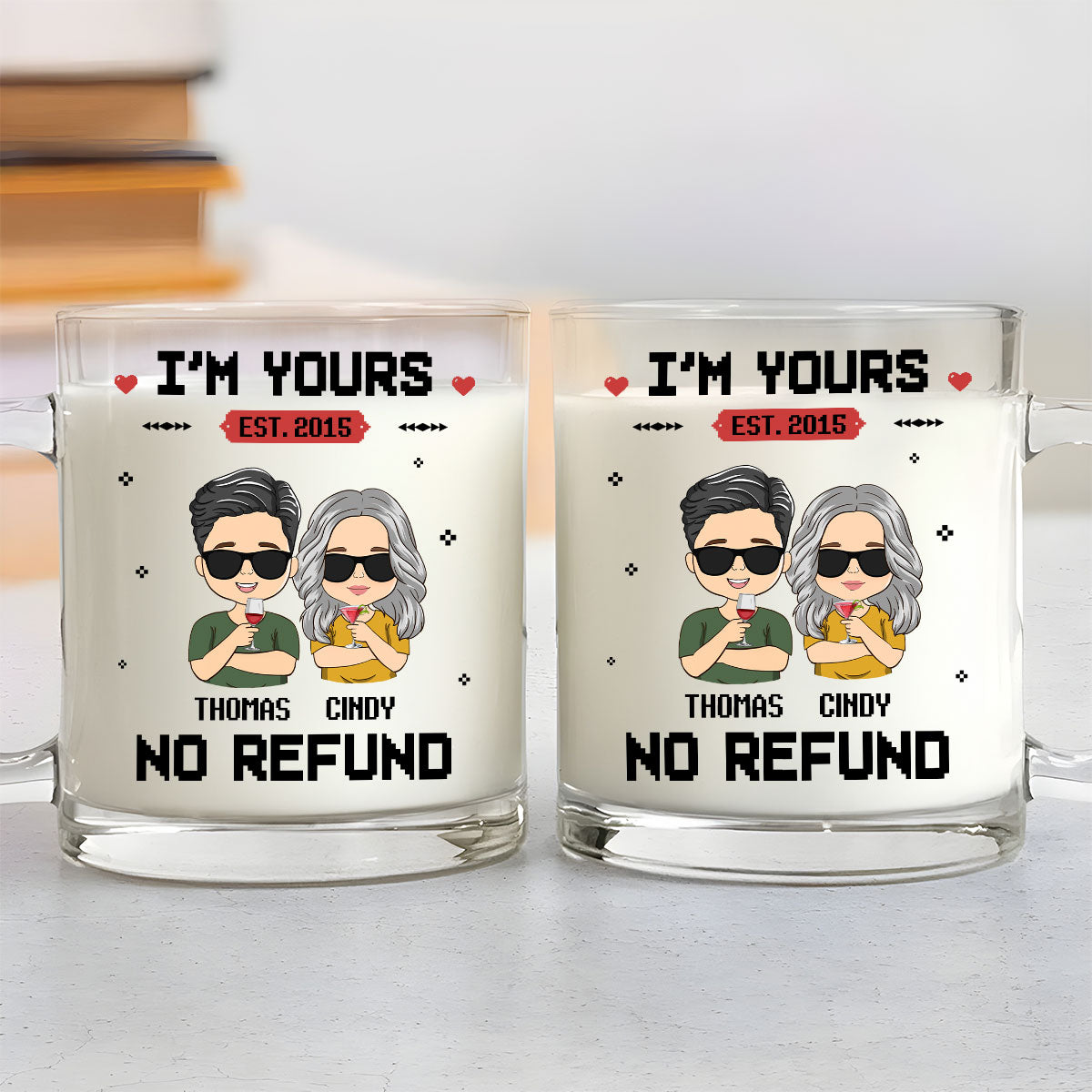 I Am Yours - Personalized Custom Glass Mug