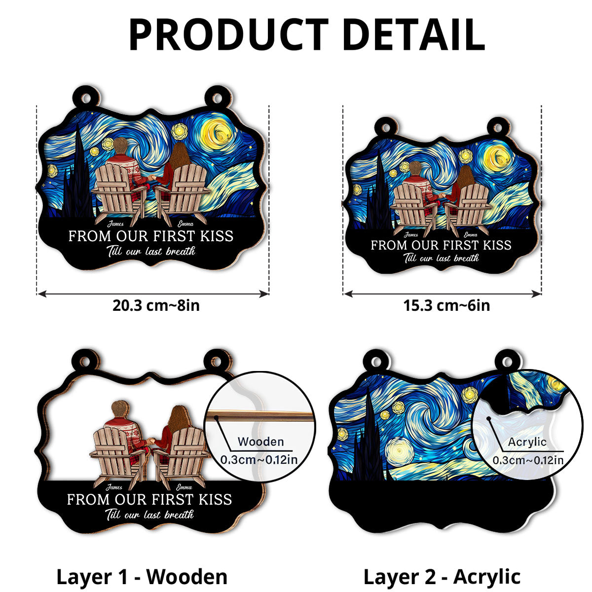 Till Our Last Breath - Personalized Custom Suncatcher