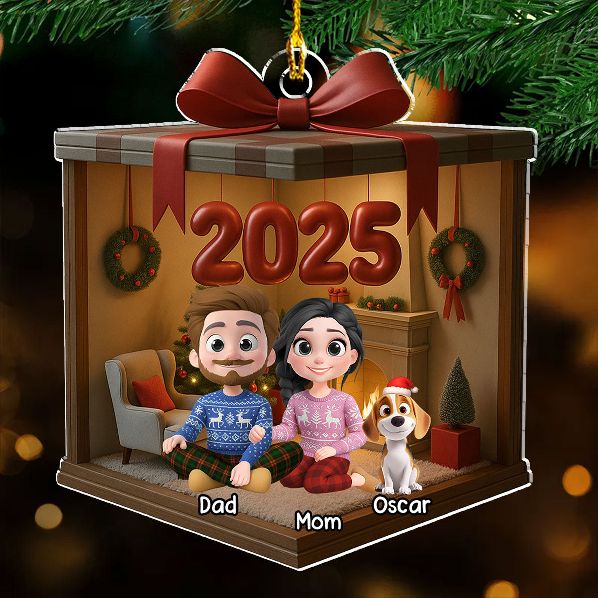 Family Memories - Personalized Custom Acrylic Ornament