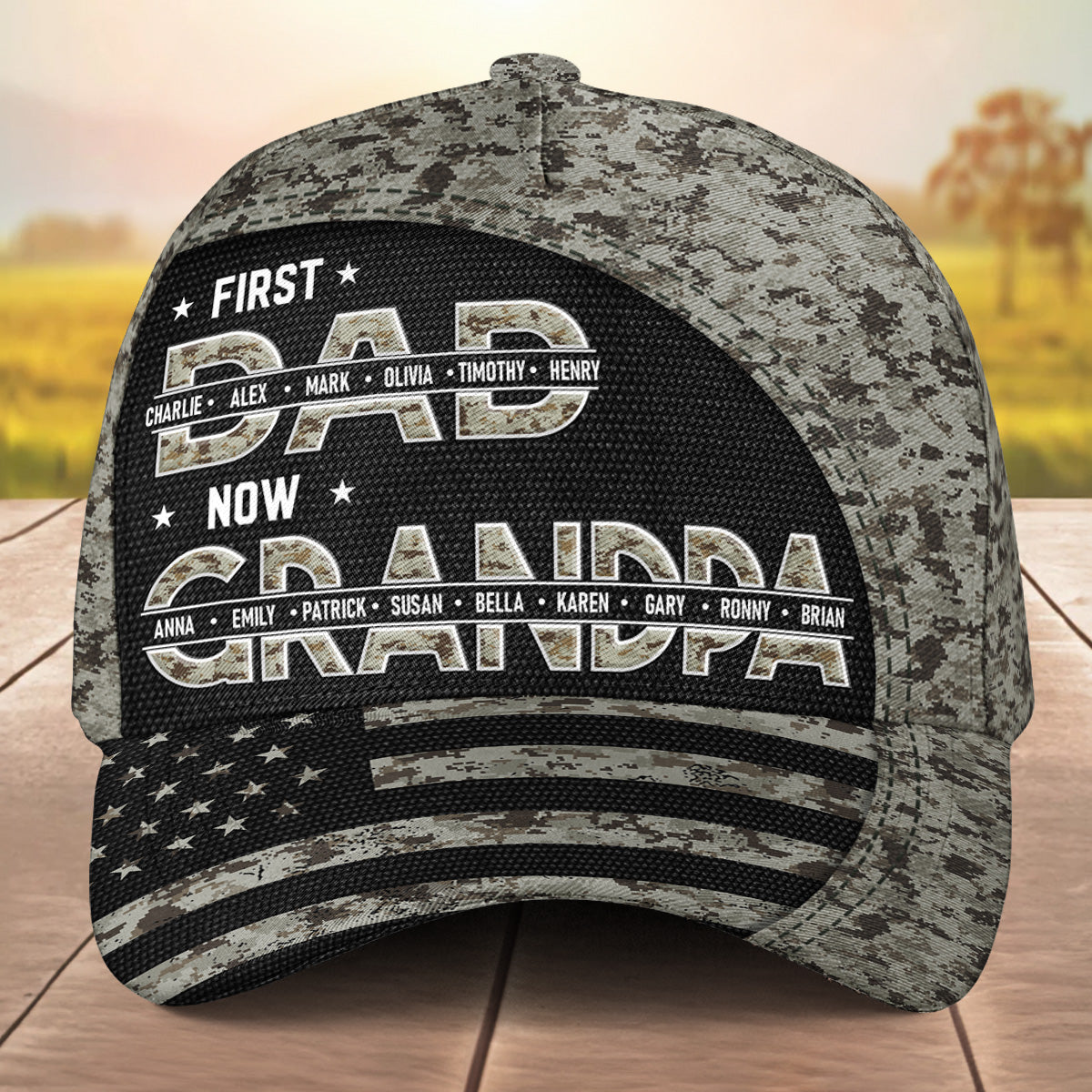 Best Papa Ever - Personalized Custom Classic Cap