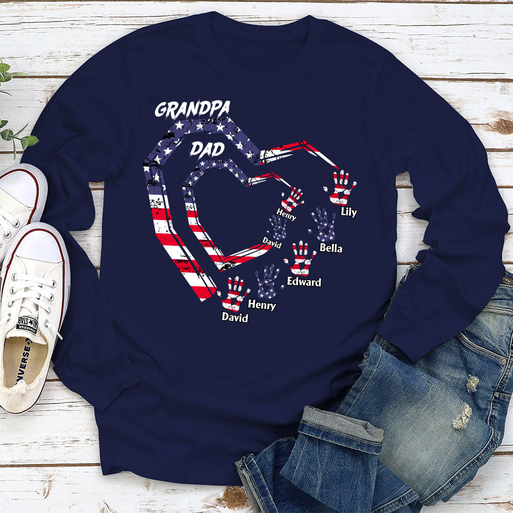 We Love You Grandpa - Personalized Custom Shirt