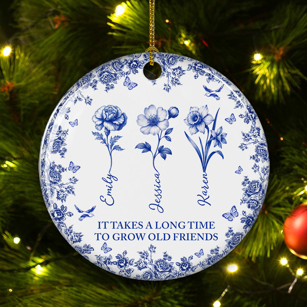 My Old Friends - Personalized Custom Ceramic Ornament