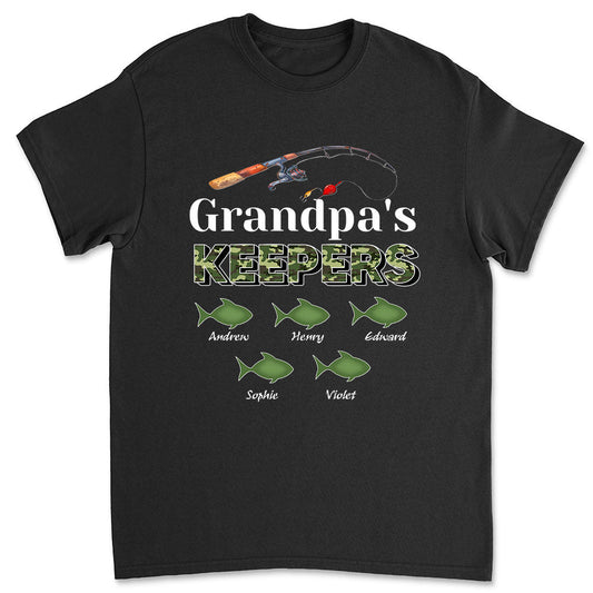 Grandpa Keepers - Personalized Custom Shirt