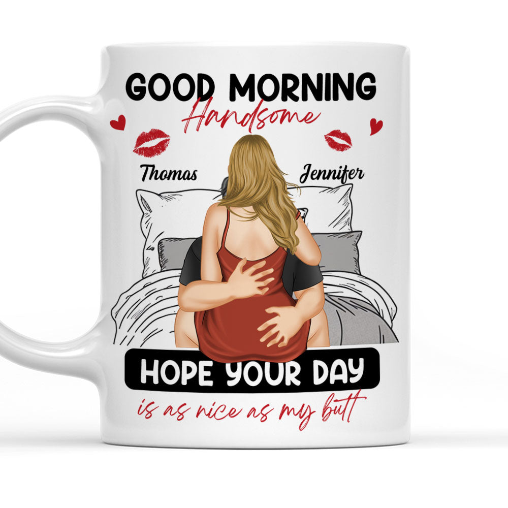 Good Morning Handsome - Personalized Custom Coffee Mug