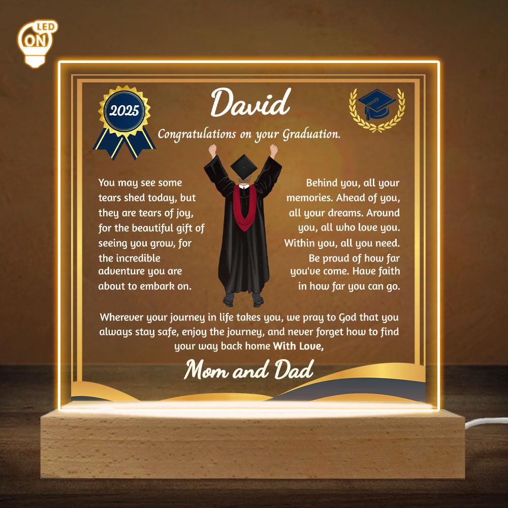 Be Proud Of Your Journey - Personalized Custom LED Light