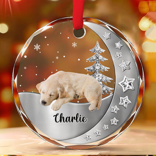 Beside You Photo - Personalized Custom 3D Effect Glass Ornament