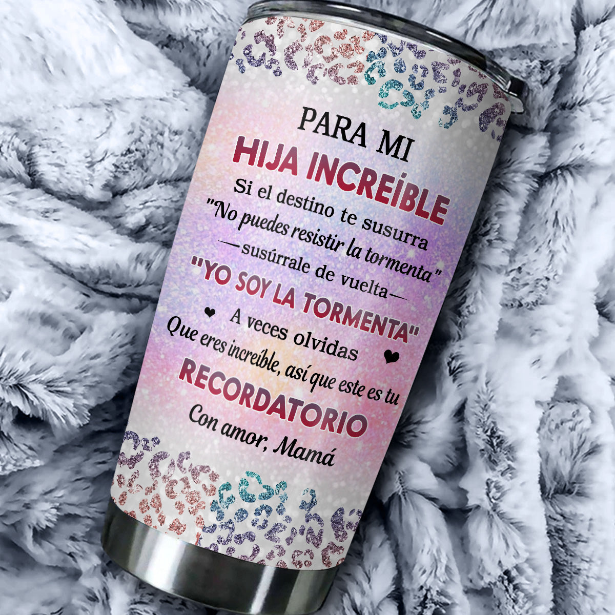 De Mamá a Hija Increíble - Vaso Personalizado