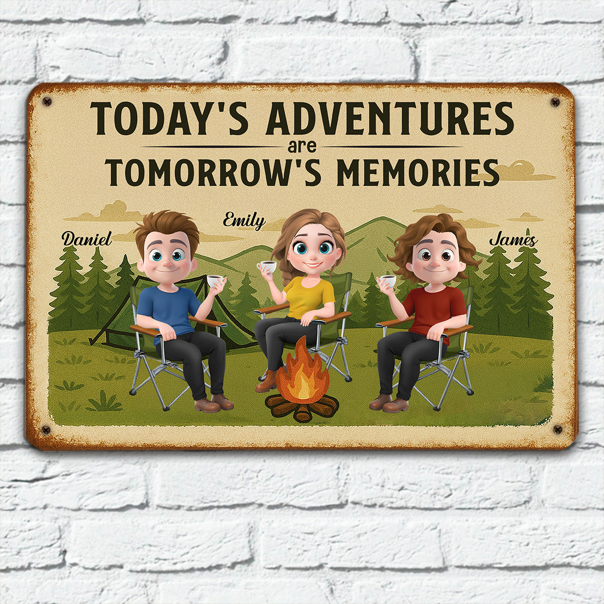 Make Today Worth Remembering - Personalized Custom Metal Sign