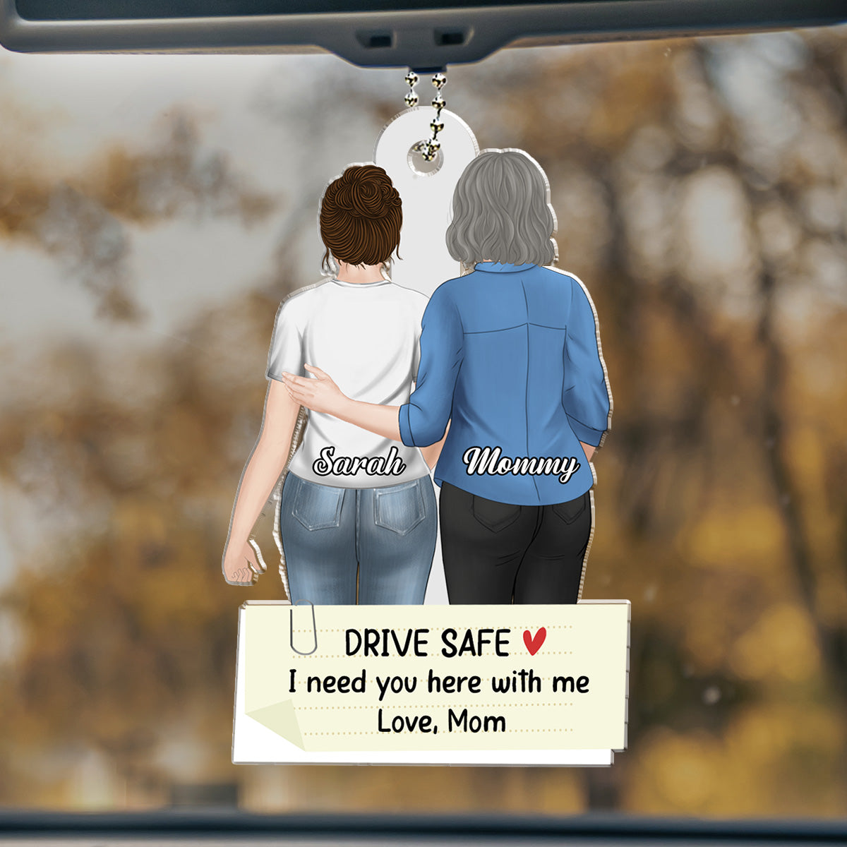 I Need You Here - Personalized Custom Car Ornament