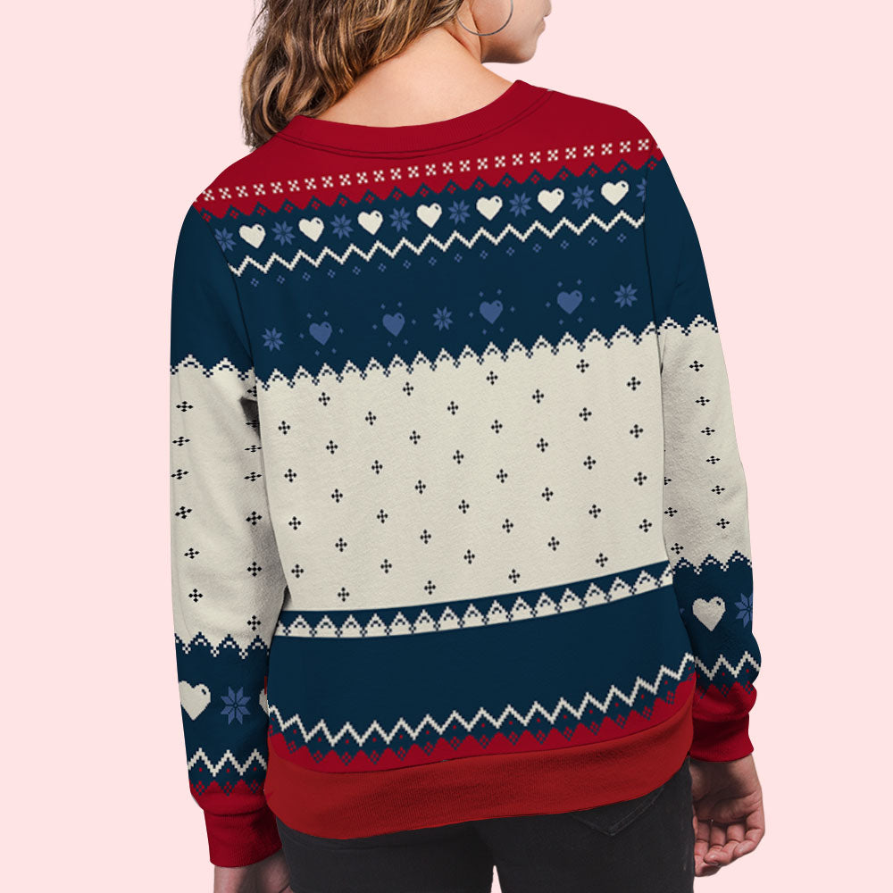 This Grandma Mom Belongs To - Personalized Custom All-Over-Print Sweatshirt