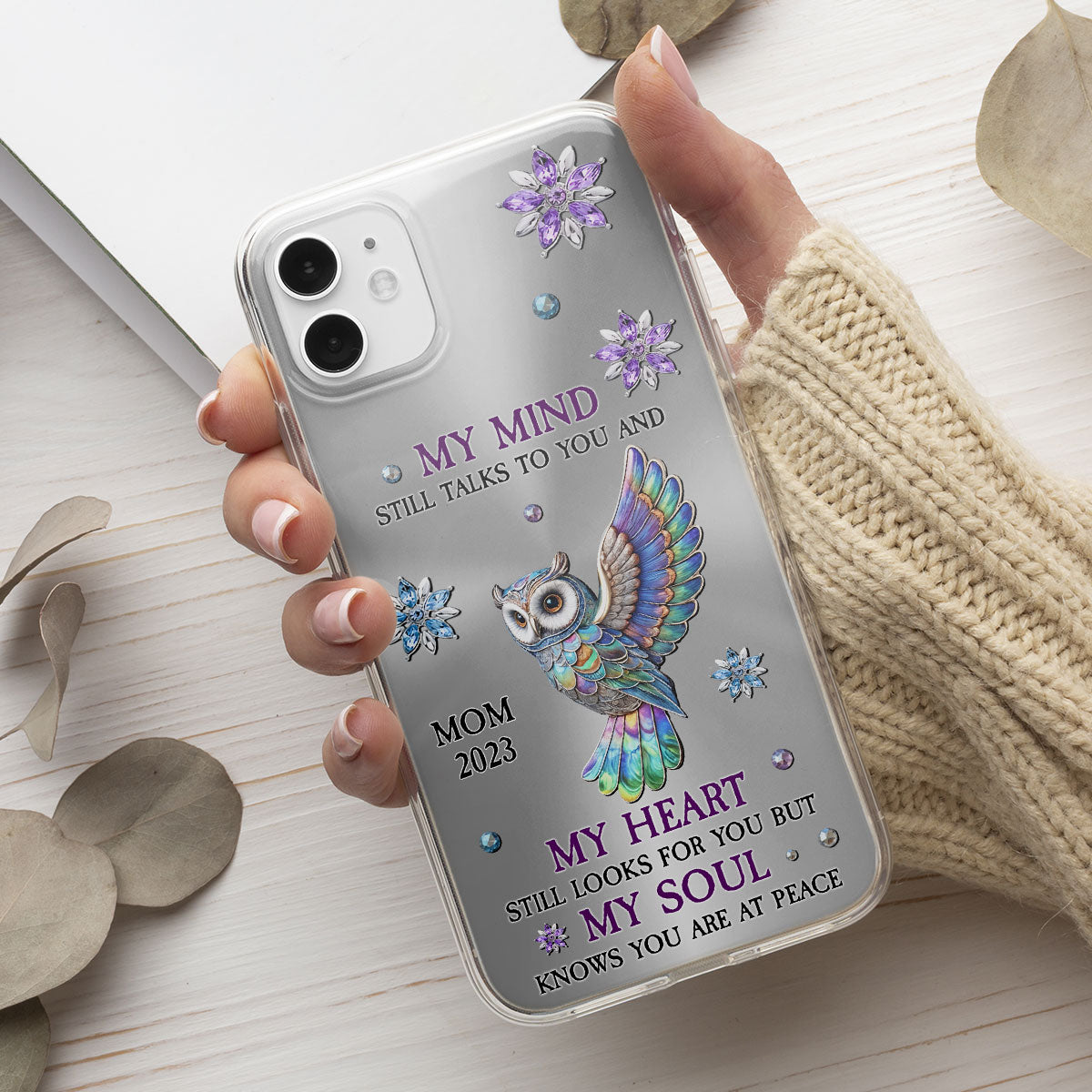 Owl My Mind My Heart My Soul - Personalized Custom Phone Case