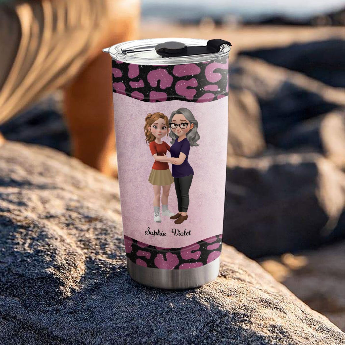 To My Awesome Mom - Personalized Custom Tumbler