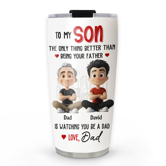 Proud To Watch You Grow - Personalized Custom Tumbler