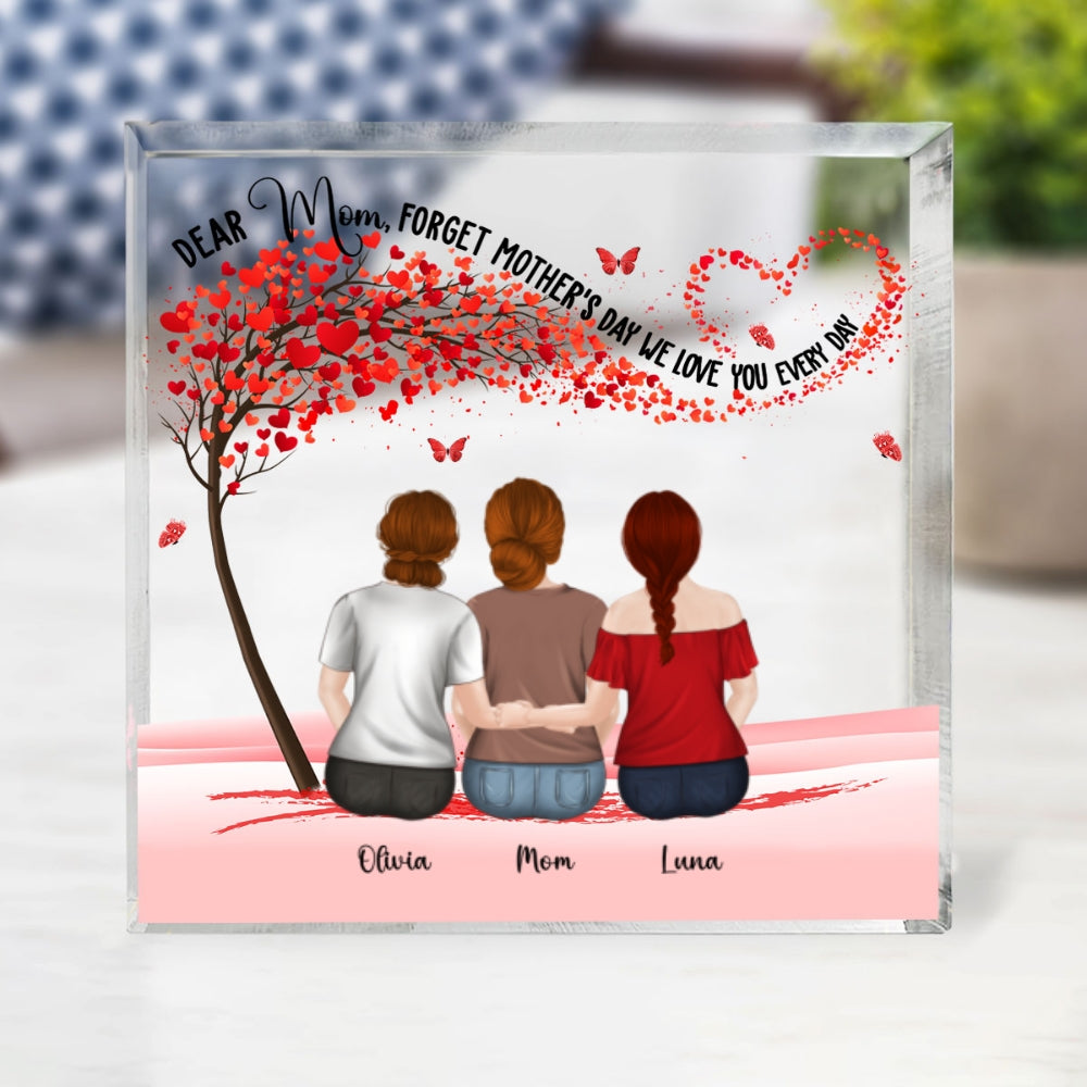 We Love You Everyday - Personalized Custom Acrylic Plaque