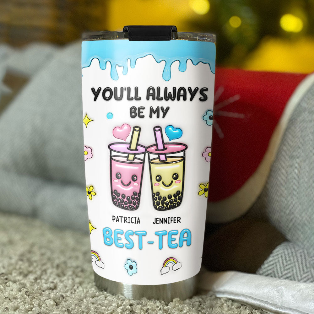 Best Friend Forever - Personalized Custom 3D Inflated Effect Tumbler