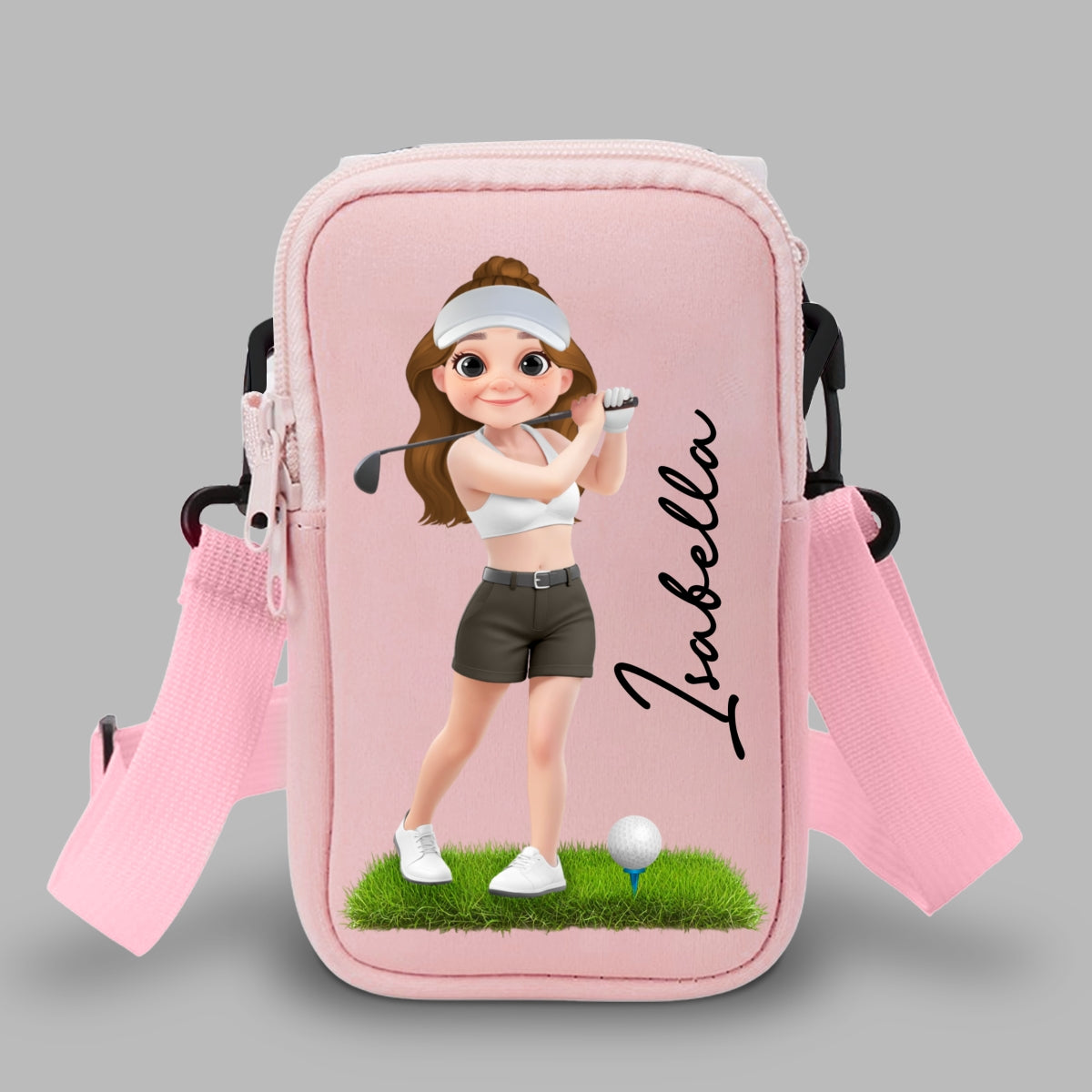 Golf Lover - Personalized Custom Water Bottle Carrier Bag