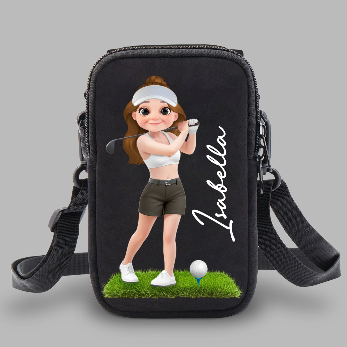 Golf Lover - Personalized Custom Water Bottle Carrier Bag