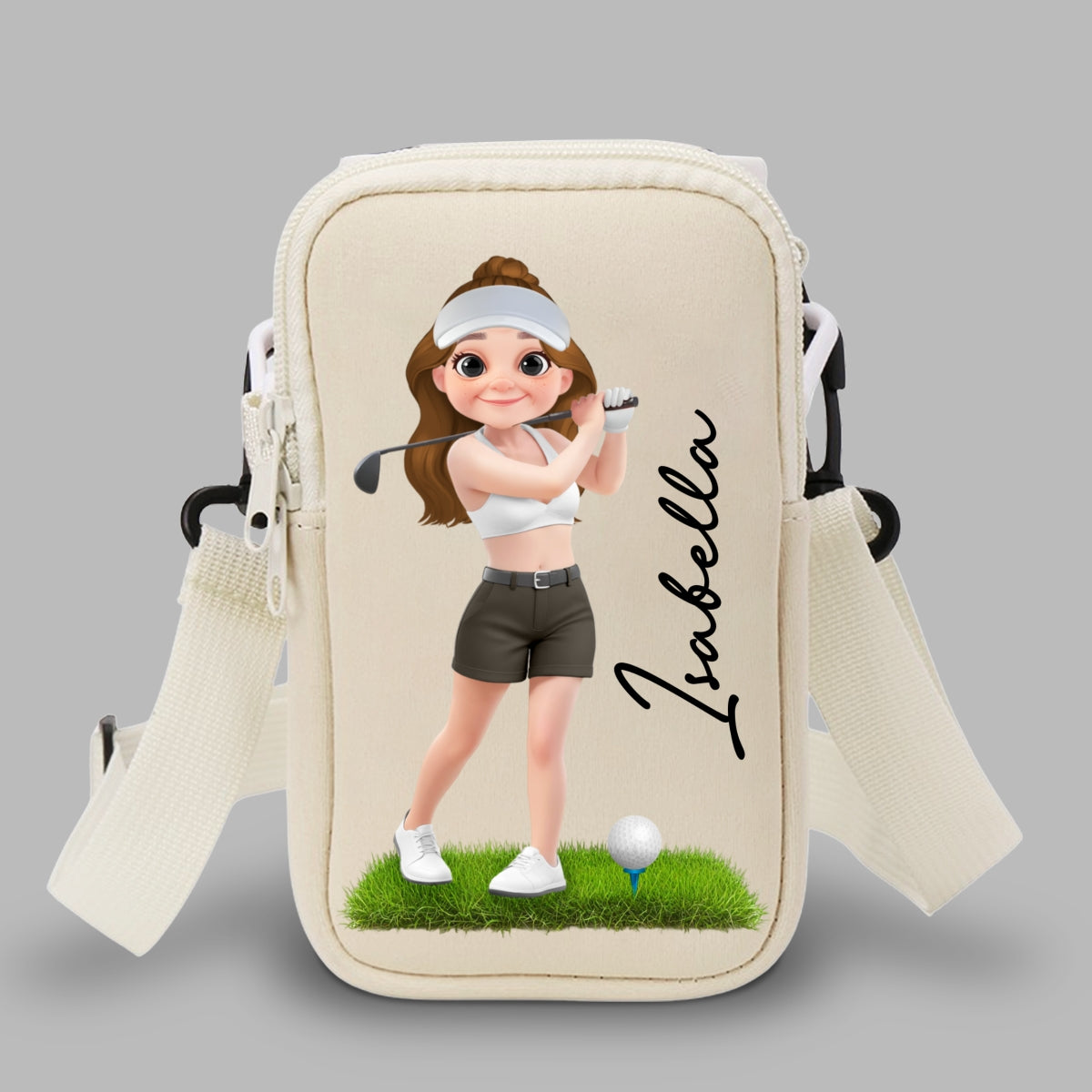 Golf Lover - Personalized Custom Water Bottle Carrier Bag