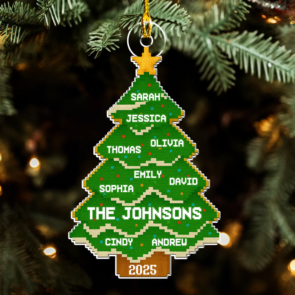 Lovely Family Tree - Personalized Custom Acrylic Ornament