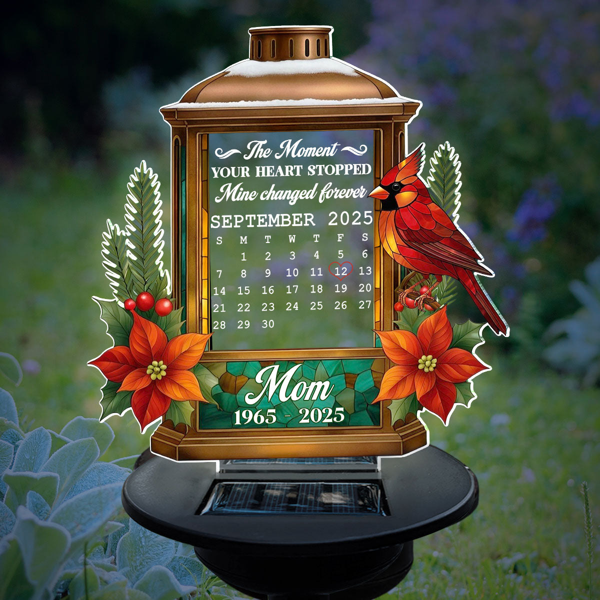 My Heart For You - Personalized Custom Solar Light