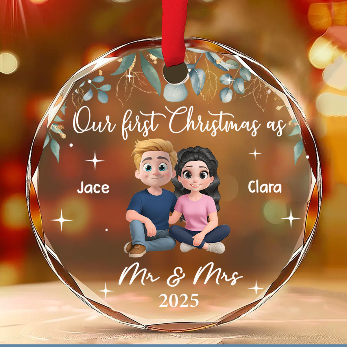 The Best Thing I Found In My Life - Personalized Custom Glass Ornament