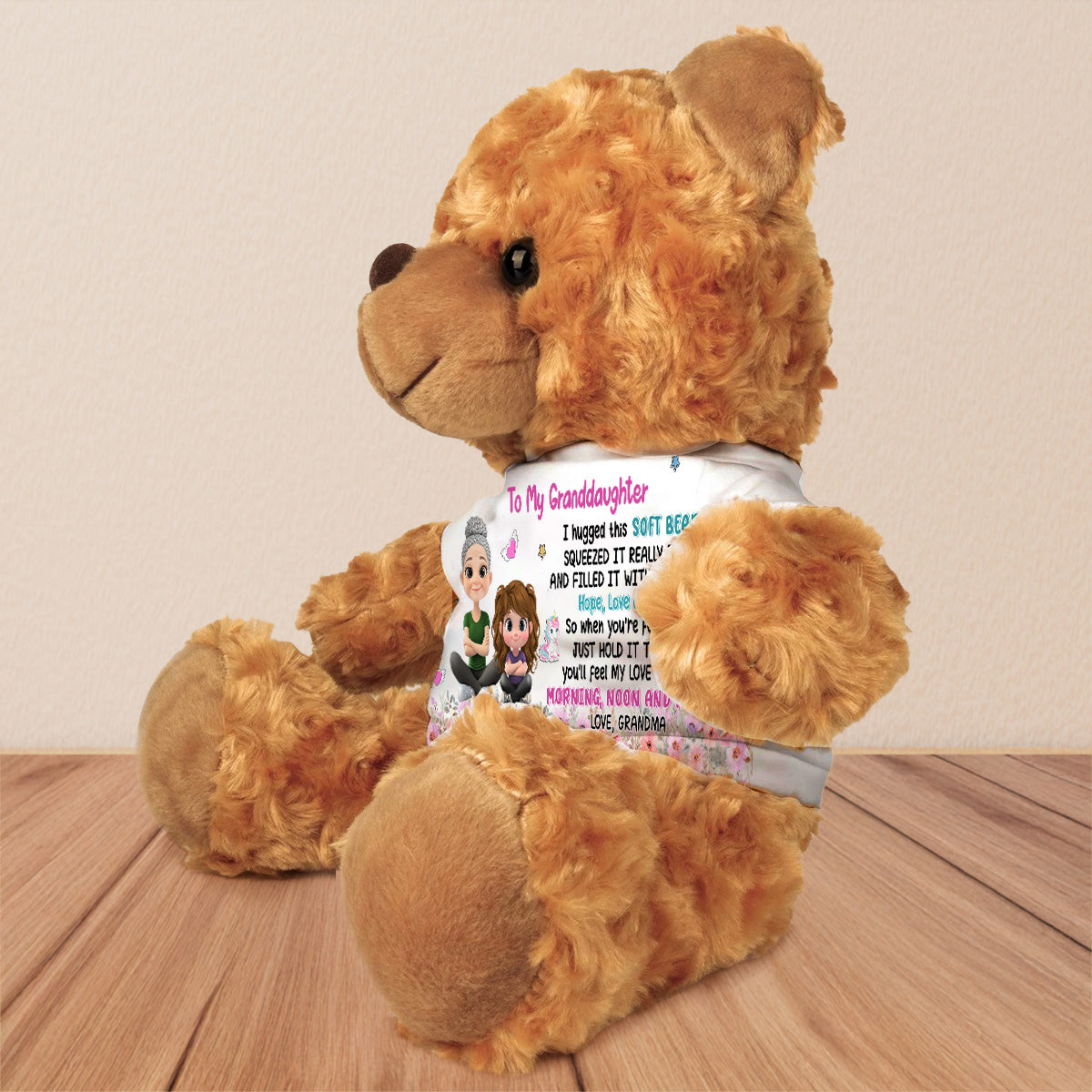 To My Grandchild - Personalized Custom Cuddle Bear