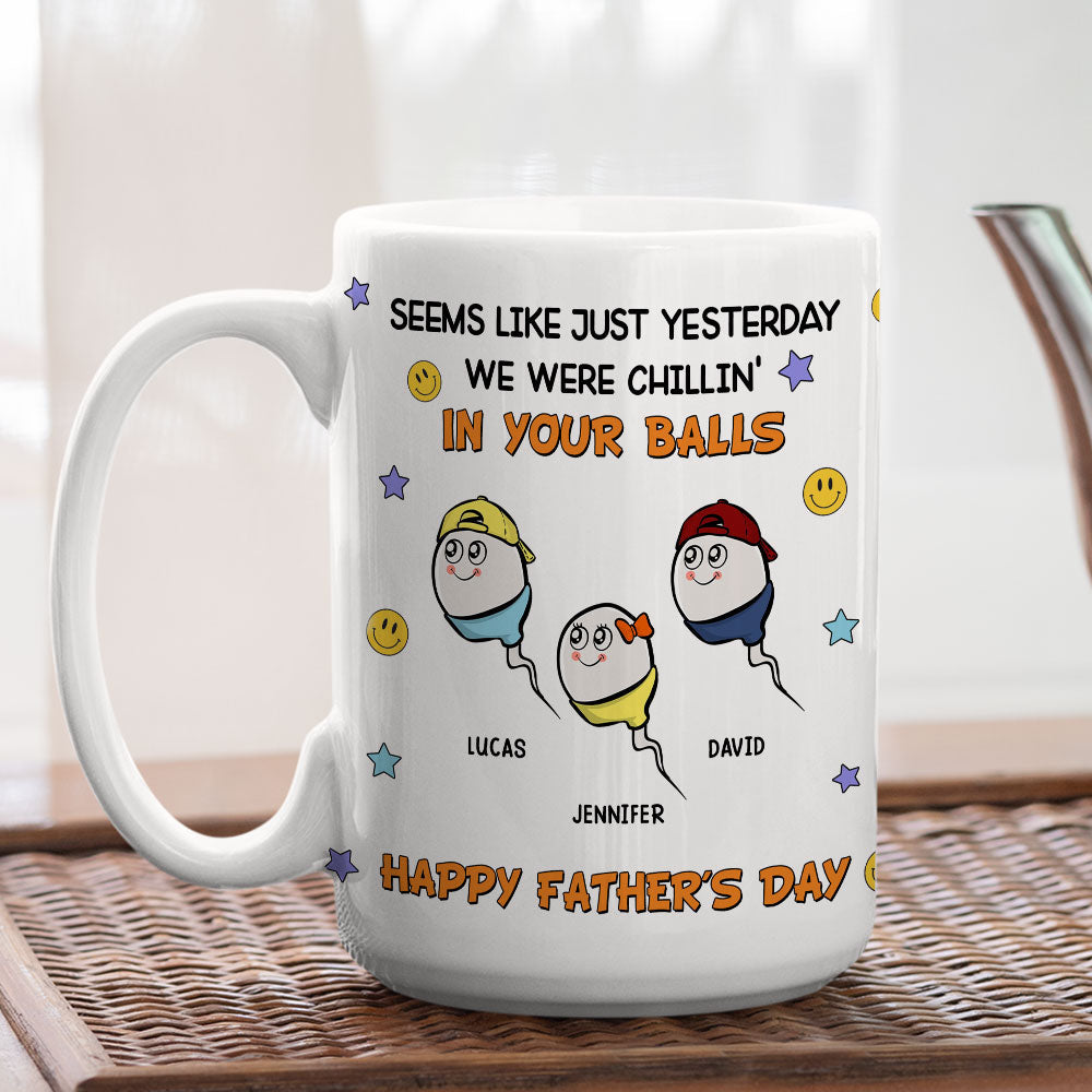We Were Chilling - Personalized Custom Coffee Mug