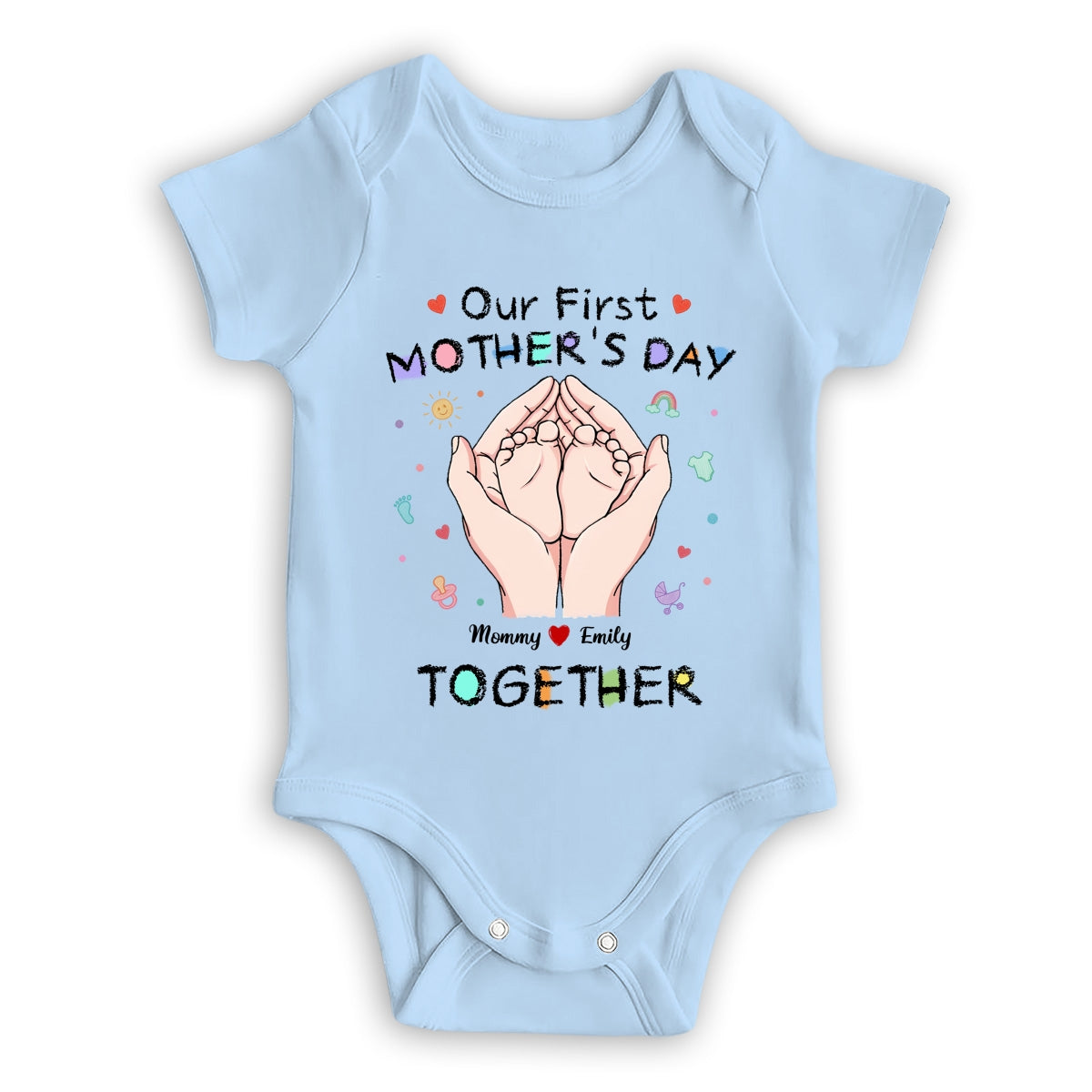 Our 1st Mothers Day - Personalized Custom Onesie