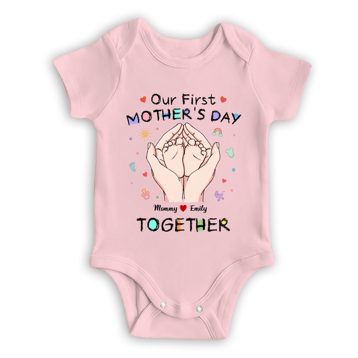 Our 1st Mothers Day - Personalized Custom Onesie