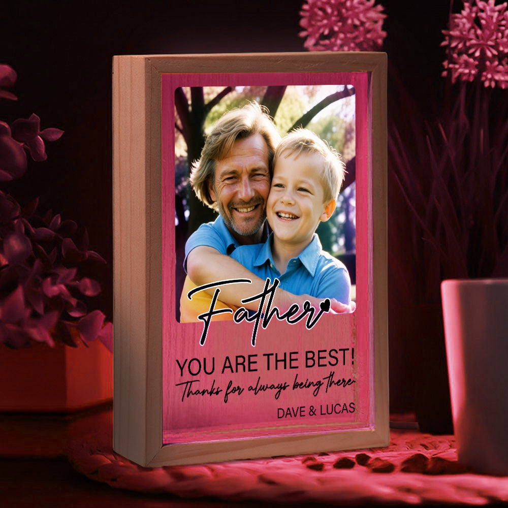 Papa You Are The Best - Personalized Frame Light Box