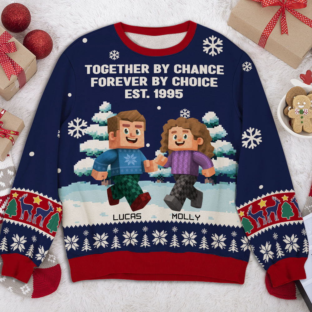 Together By Chance - Personalized Custom All-Over-Print Sweatshirt