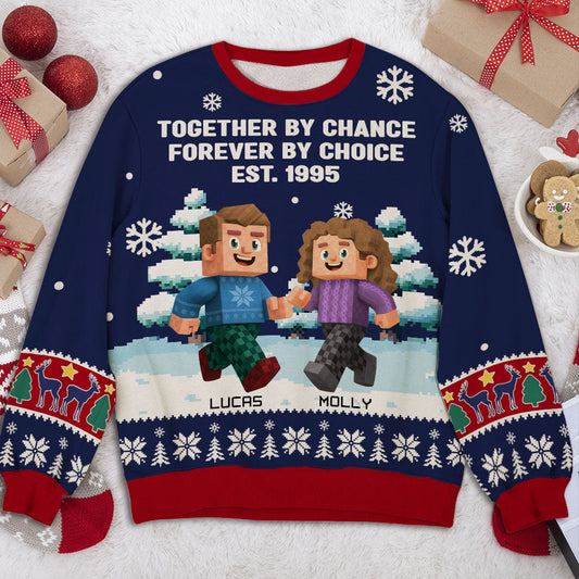 Together By Chance - Personalized Custom All-Over-Print Sweatshirt
