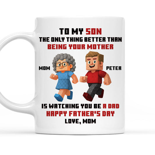 Mother Message To Son - Personalized Custom Coffee Mug