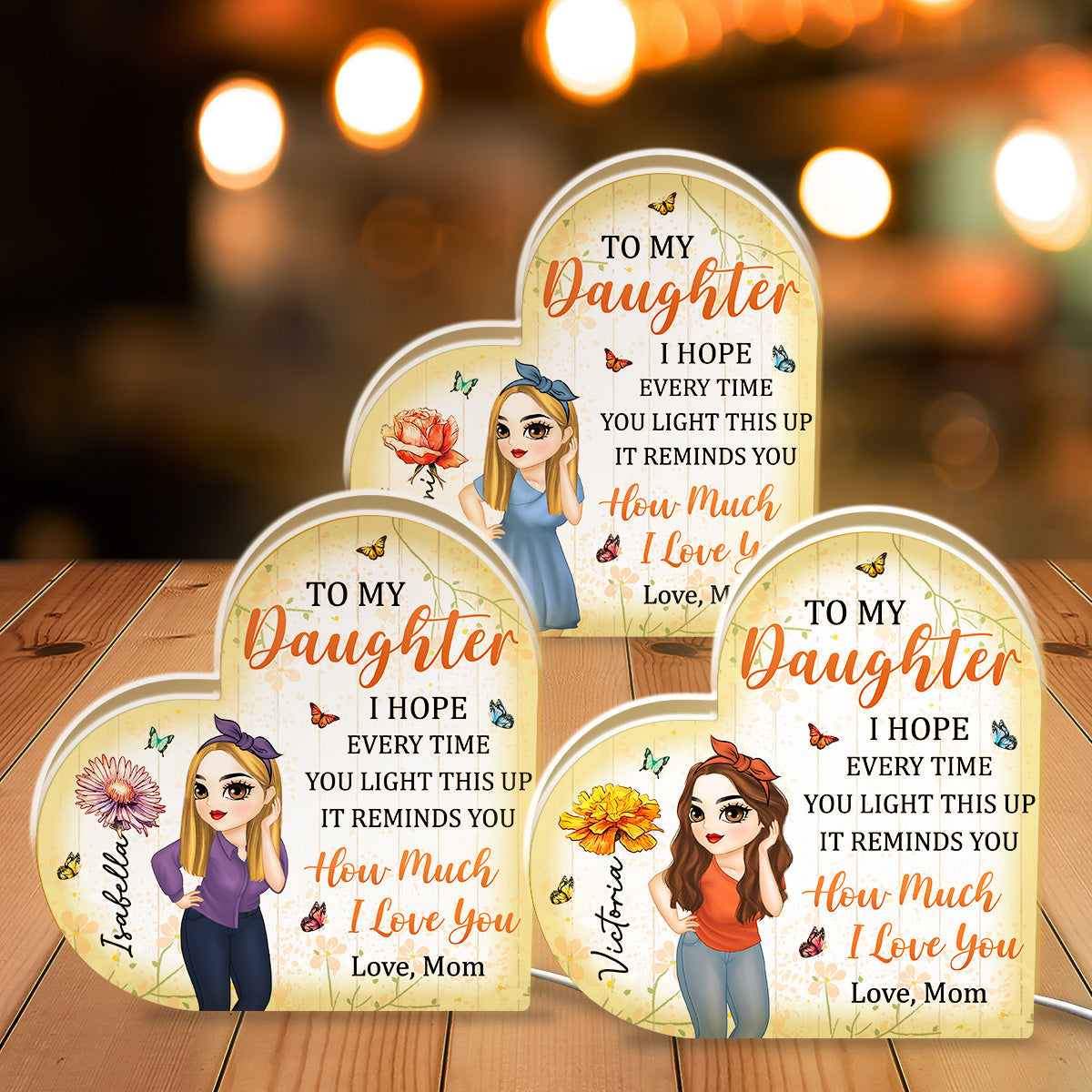 How Much I Love You - Personalized Custom Light Box