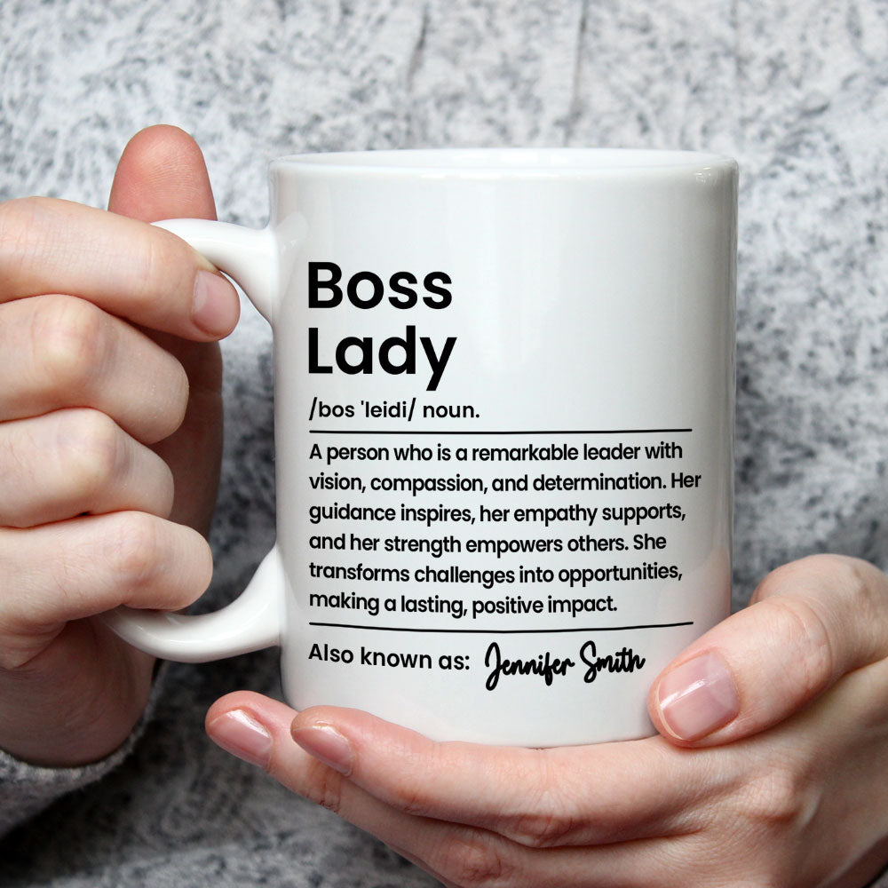 Boss Lady - Personalized Custom Coffee Mug