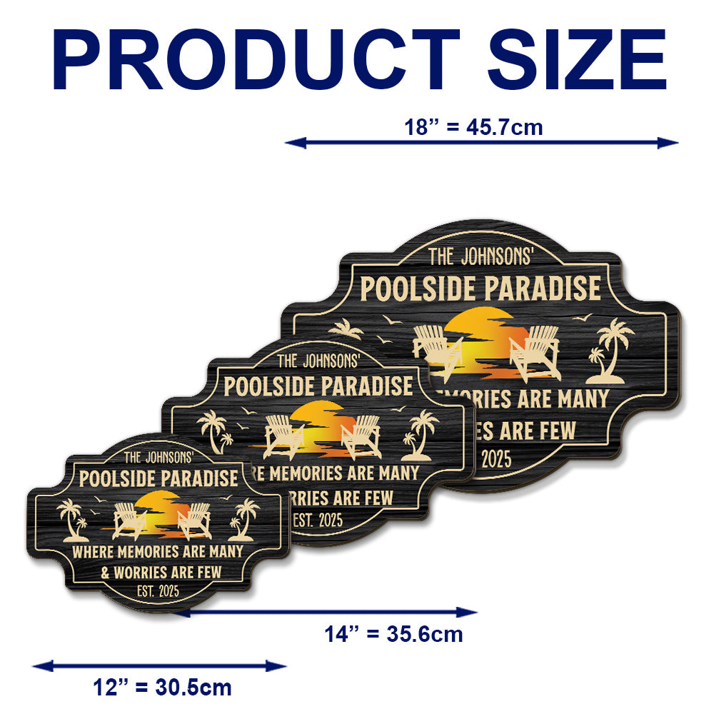 Where Memories Are Many - Personalized Custom Wood Sign