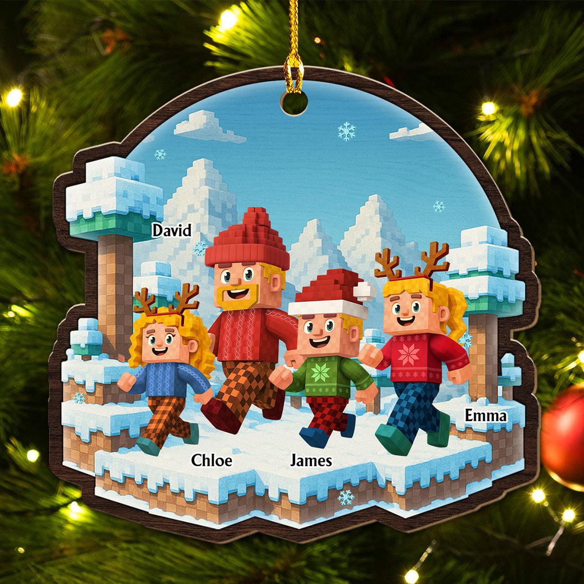 Let Us Go - Personalized Custom Wood Ornament