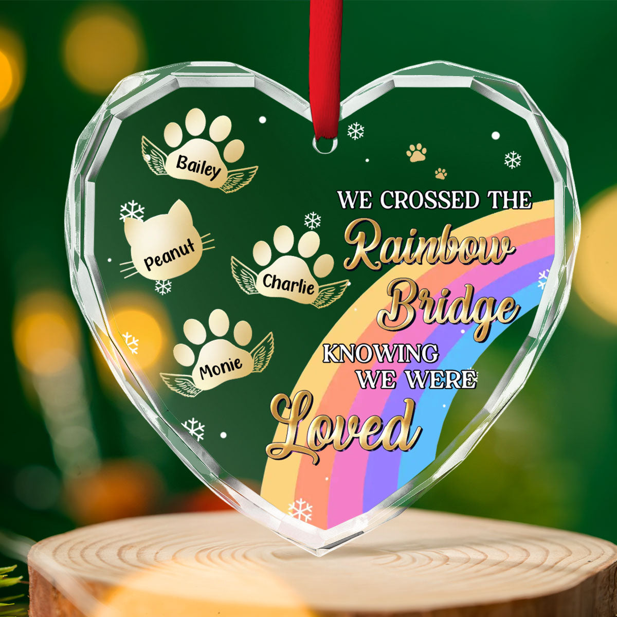 I Was Loved - Personalized Custom Glass Ornament