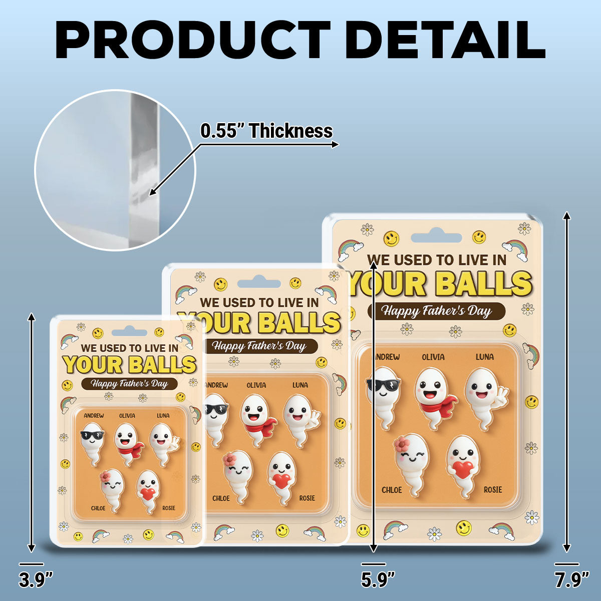 We Used To Lived In Your Balls - Personalized Custom Acrylic Plaque