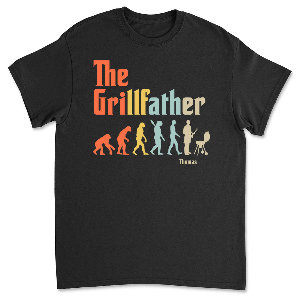 Grilling Dad Evolution - Personalized Custom Shirt