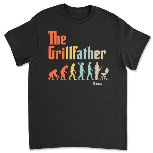 Grilling Dad Evolution - Personalized Custom Shirt