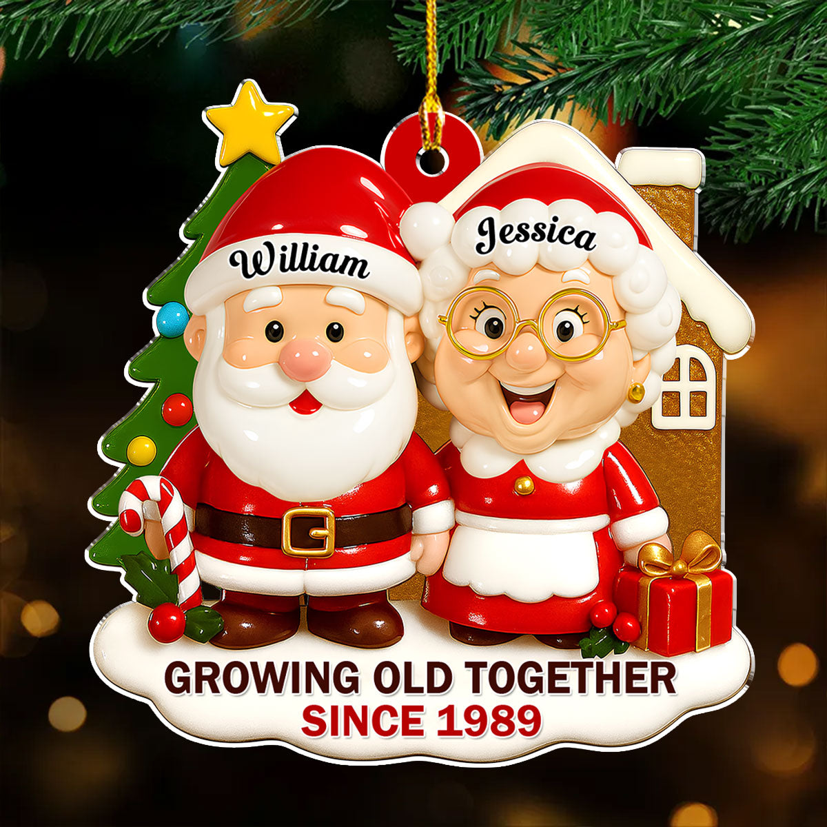 Together Under The Tree - Personalized Custom Acrylic Ornament