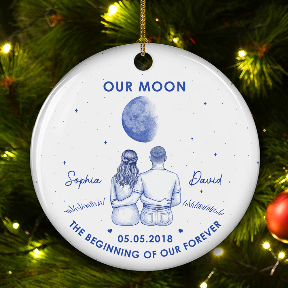 Our Beginning- Personalized Custom Ceramic Ornament