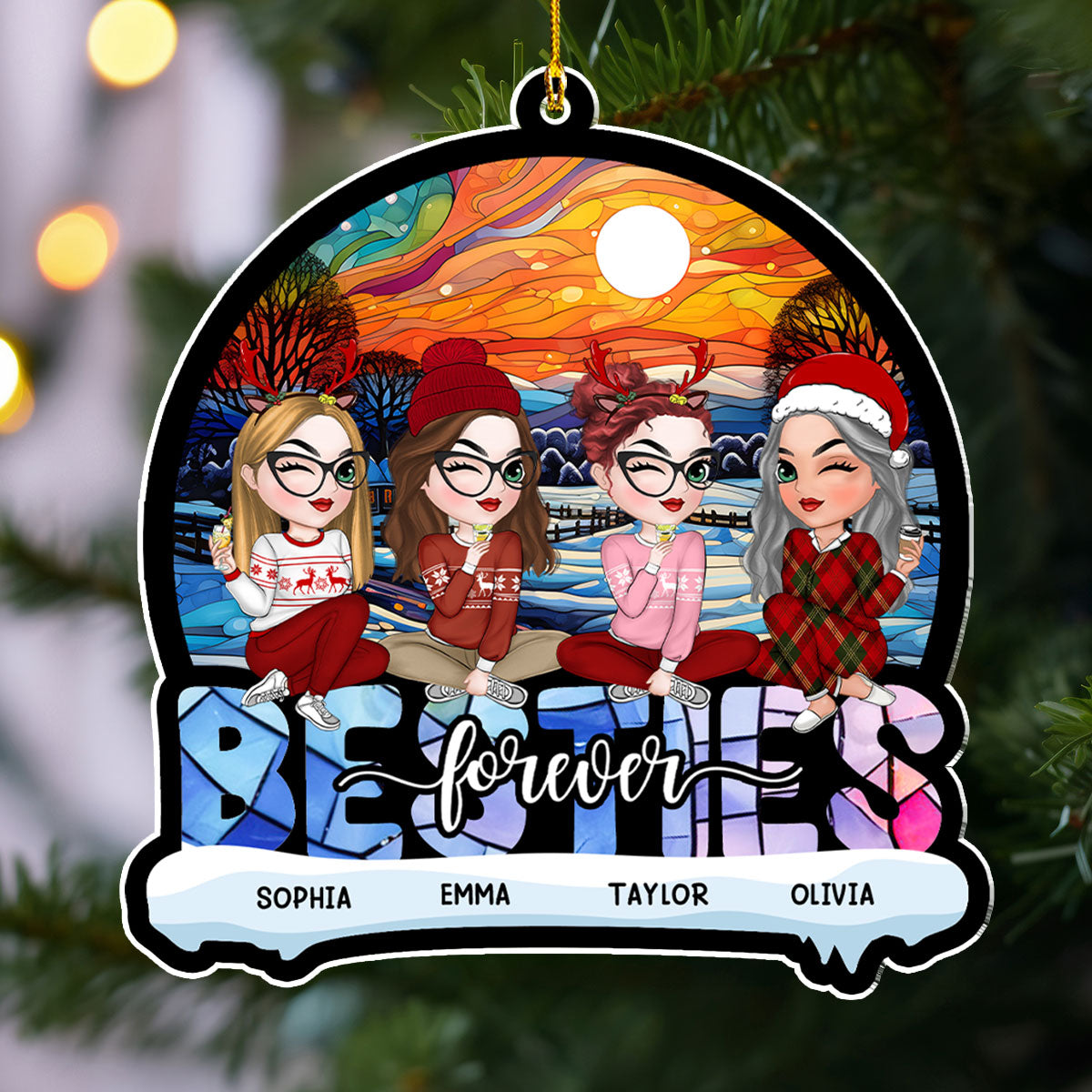 Together Forever - Personalized Custom Acrylic Ornament